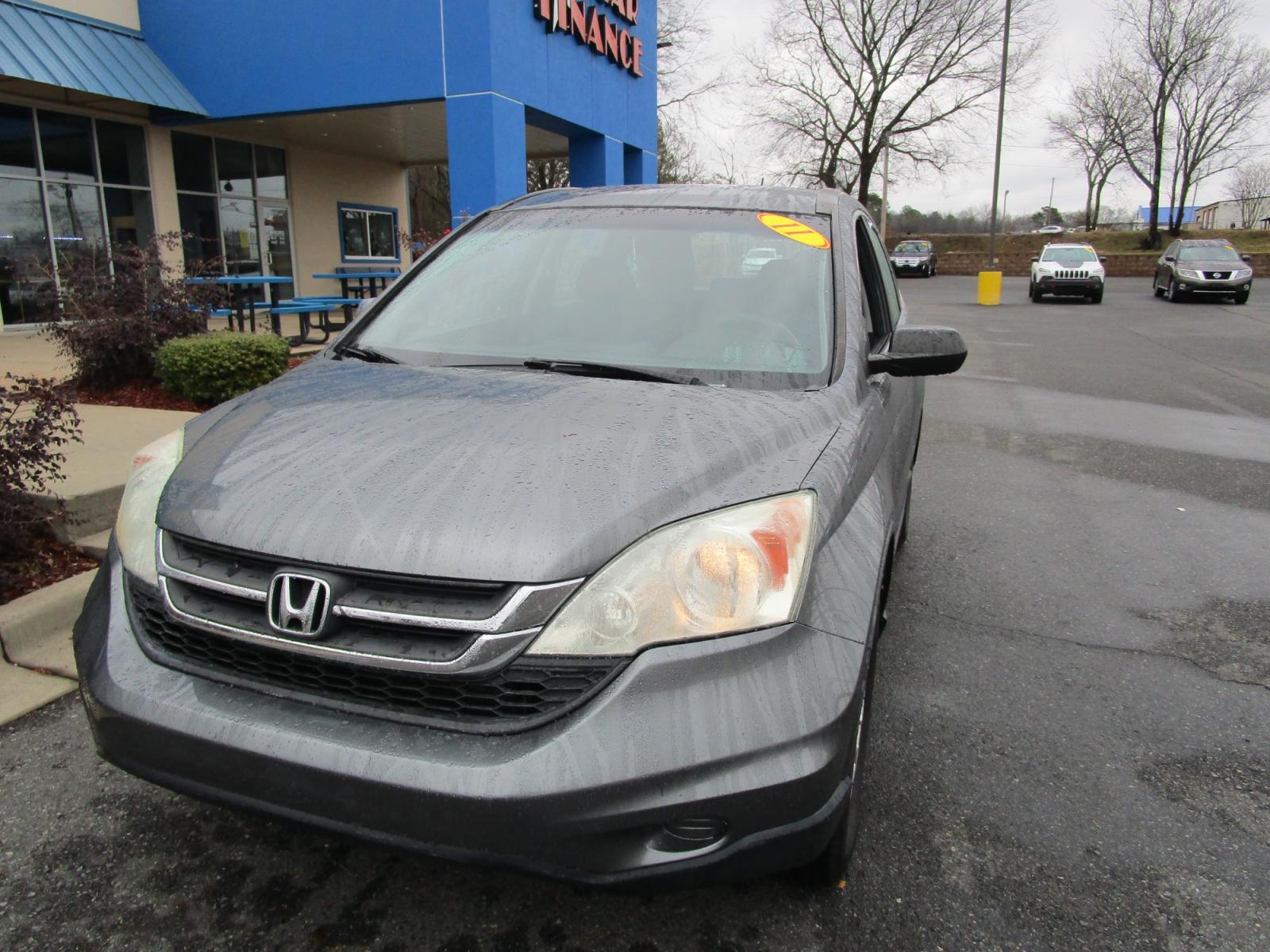 2011 GRAY Honda CR-V LX 2WD 5-Speed AT (5J6RE3H35BL) with an 2.4L L4 DOHC 16V engine, 5-Speed Automatic transmission, located at 1814 Albert Pike Road, Hot Springs, AR, 71913, (501) 623-1717, 34.494228, -93.094070 - Photo #1